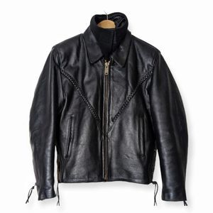 Vintage Leather Motorcycle Jacket Insulated Heavy Duty Women's Small S